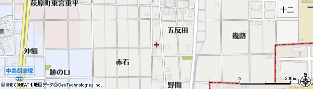 愛知県一宮市大和町南高井五反田22周辺の地図