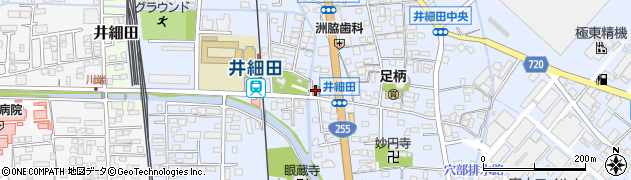 井細田公民館周辺の地図