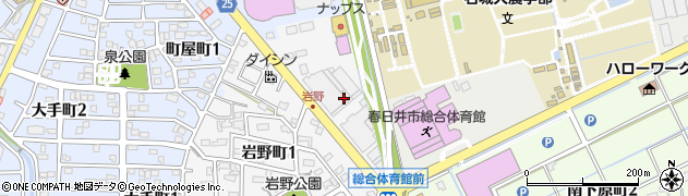 愛知県春日井市岩野町周辺の地図