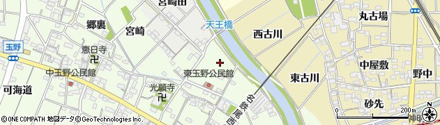 愛知県一宮市玉野（北野方）周辺の地図