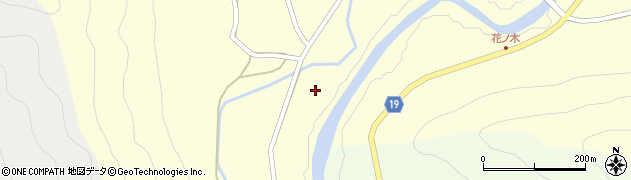 京都府南丹市美山町下平屋（新中野道下）周辺の地図