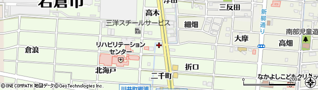 愛知県岩倉市川井町（コノ）周辺の地図
