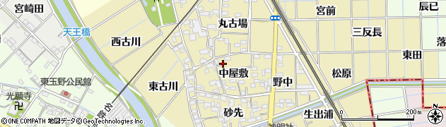 愛知県一宮市萩原町築込周辺の地図