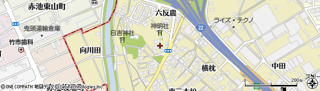 愛知県一宮市丹陽町九日市場宮浦1301周辺の地図
