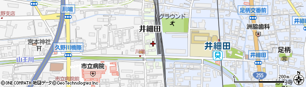 神奈川県小田原市井細田周辺の地図