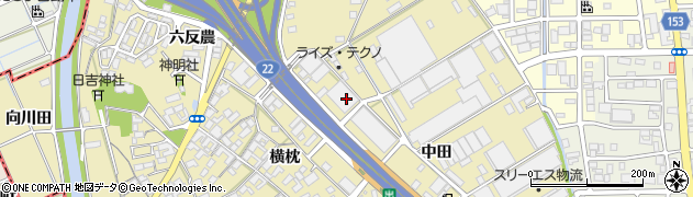 愛知県一宮市丹陽町九日市場上田周辺の地図