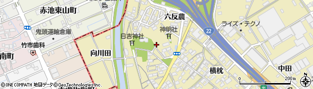 愛知県一宮市丹陽町九日市場宮浦周辺の地図