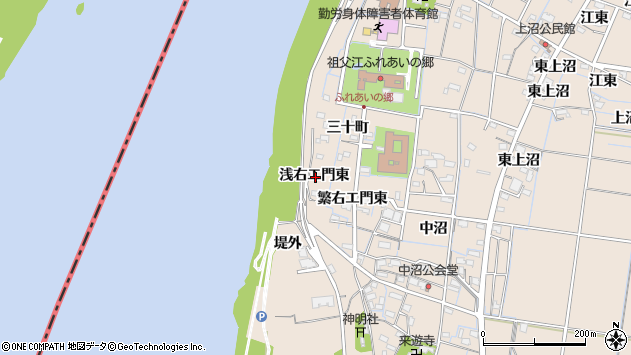 〒495-0001 愛知県稲沢市祖父江町祖父江の地図