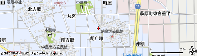 愛知県一宮市萩原町中島町屋1649周辺の地図