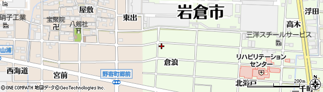 愛知県岩倉市川井町（坪禿）周辺の地図