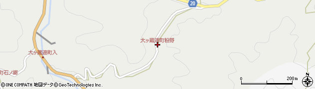大ヶ蔵連町粉野周辺の地図