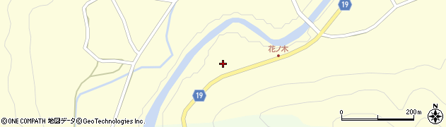 京都府南丹市美山町下平屋（金屋）周辺の地図