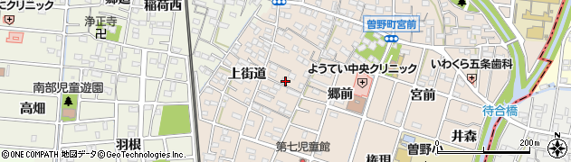 愛知県岩倉市曽野町上街道500周辺の地図