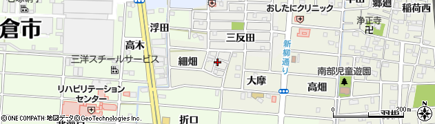 愛知県岩倉市南新町（細畑）周辺の地図