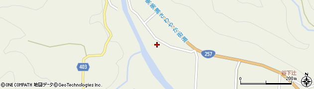 岐阜県恵那市上矢作町下81周辺の地図
