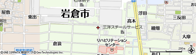 愛知県岩倉市川井町鉄砲周辺の地図