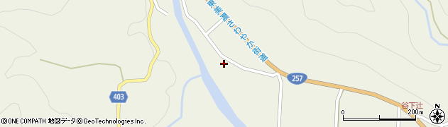 岐阜県恵那市上矢作町下周辺の地図