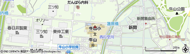 春日井市立牛山小学校周辺の地図