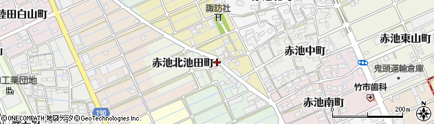 愛知県稲沢市赤池北池田町24周辺の地図
