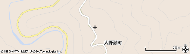 愛知県豊田市大野瀬町上貝戸周辺の地図