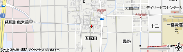 愛知県一宮市大和町南高井五反田85周辺の地図