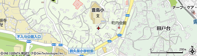 神奈川県横須賀市上町3丁目周辺の地図