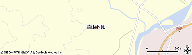 岡山県真庭市蒜山下見周辺の地図