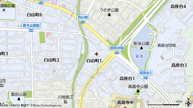 〒487-0034 愛知県春日井市白山町の地図