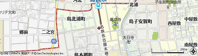 愛知県稲沢市島北浦町39周辺の地図