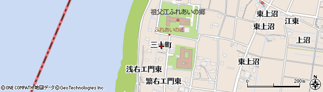 愛知県稲沢市祖父江町祖父江三十町周辺の地図