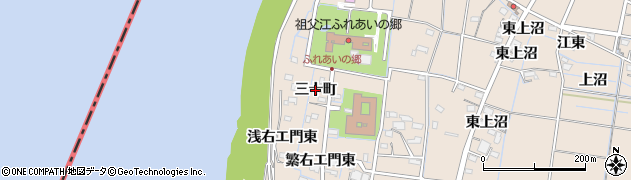 愛知県稲沢市祖父江町祖父江（三十町）周辺の地図