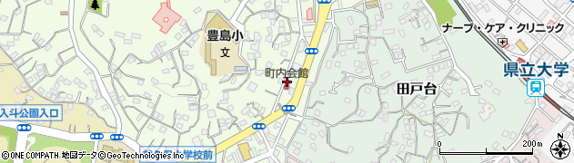 横須賀上町郵便局周辺の地図