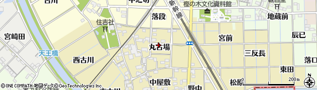 愛知県一宮市萩原町築込丸古場38周辺の地図