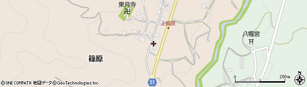 京都府京丹波町（船井郡）篠原（大上）周辺の地図
