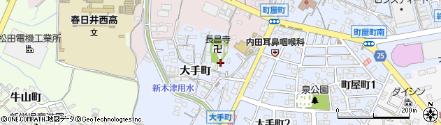 愛知県春日井市大手町4周辺の地図