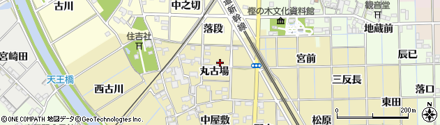 愛知県一宮市萩原町築込丸古場29周辺の地図