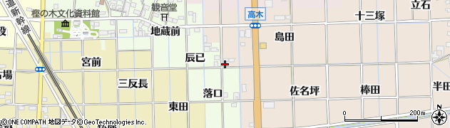 愛知県一宮市萩原町高松辰已18周辺の地図