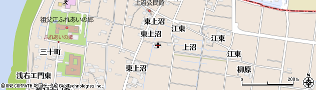 愛知県稲沢市祖父江町祖父江東上沼7周辺の地図