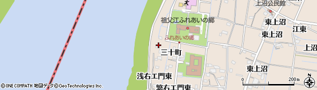 愛知県稲沢市祖父江町祖父江サギトバ周辺の地図