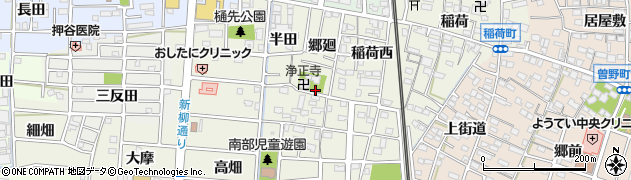 愛知県岩倉市稲荷町周辺の地図