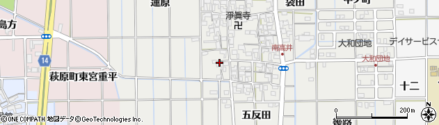 愛知県一宮市大和町南高井周辺の地図