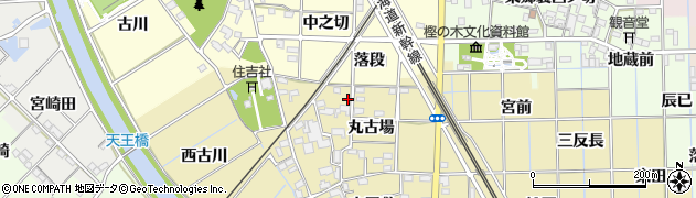 愛知県一宮市萩原町築込丸古場10周辺の地図
