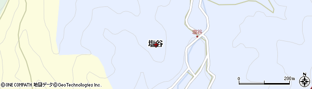 京都府船井郡京丹波町塩谷周辺の地図