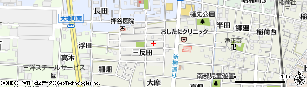 愛知県岩倉市南新町（五反田）周辺の地図