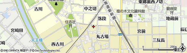 愛知県一宮市萩原町築込丸古場8周辺の地図