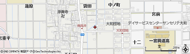 愛知県一宮市大和町南高井中ノ町124周辺の地図