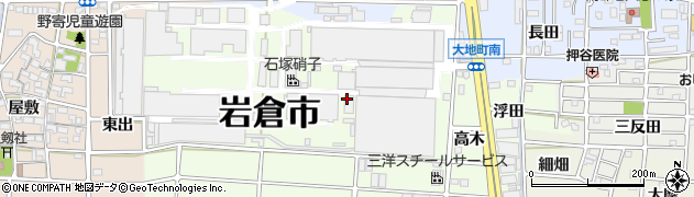愛知県岩倉市川井町（西ノンベ）周辺の地図