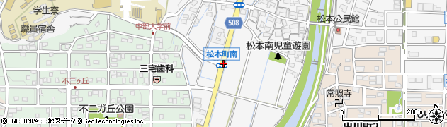 松本町南周辺の地図