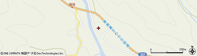 岐阜県恵那市上矢作町下121周辺の地図