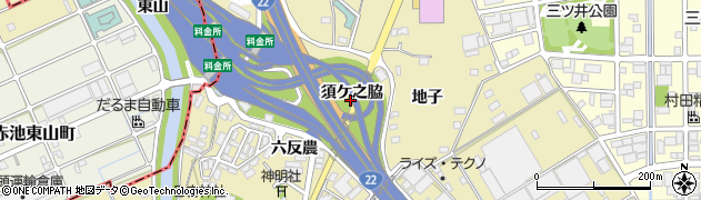 愛知県一宮市丹陽町九日市場須ケ之脇周辺の地図